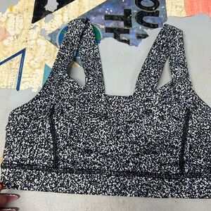 Lululemon Athletica Monochrome Patterned Sports Bra